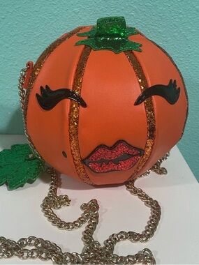 Betsey Johnson pumpkin purse